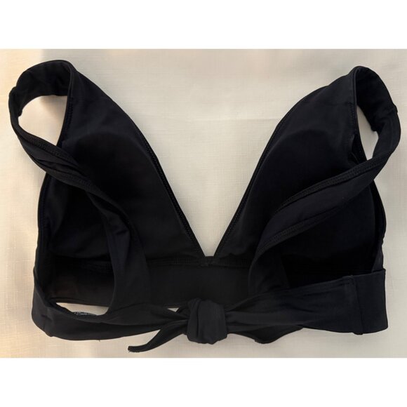 Womens M Everlane Renew Black Triangle Bikini Top With Adjustable Back Tie NWOT - Picture 2 of 6